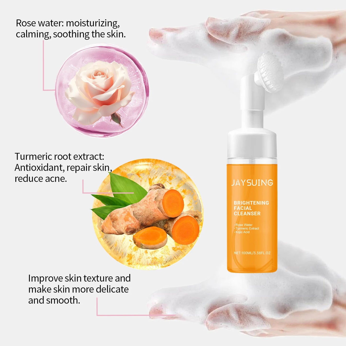 Kojic acid cleanser, turmeric face wash, anti-acne facial cleanser, blackhead remover wash, oil control face cleanser, pore minimizing face wash, best cleanser for acne-prone skin, exfoliating facial cleanser, brightening face wash, deep cleansing skincare, hyperpigmentation treatment cleanser, gentle face exfoliator, skin brightening cleanser, acne control skincare, turmeric skin care, kojic acid for dark spots, face wash for oily skin, natural acne cleanser, turmeric blackhead remover, best face wash for 